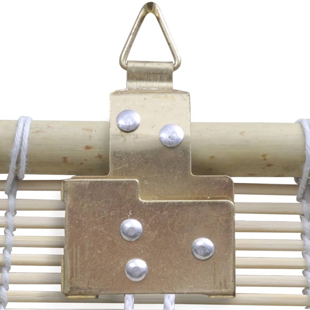 Bamboo Roller Blinds 2 pcs 120x160 cm Natural